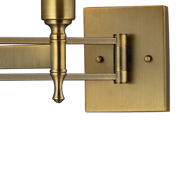 Atlas Pembroke 12" High 2-Light Sconce - Modern Sculptural Design for Soft Ambient Illumination Indoors Antique Brass WL11125-BS