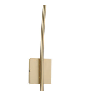 Atlas Perch 24'' High 1-Light Wall Sconce - Contemporary Satin Brass, Sculptural Design for Ambient Lighting WL11126-BS