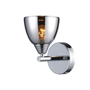 Atlas Reflections 8'' High 1-Light Wall Sconce - Modern Polished Chrome Fixture for Elegant Indoor Lighting WL11131-CH