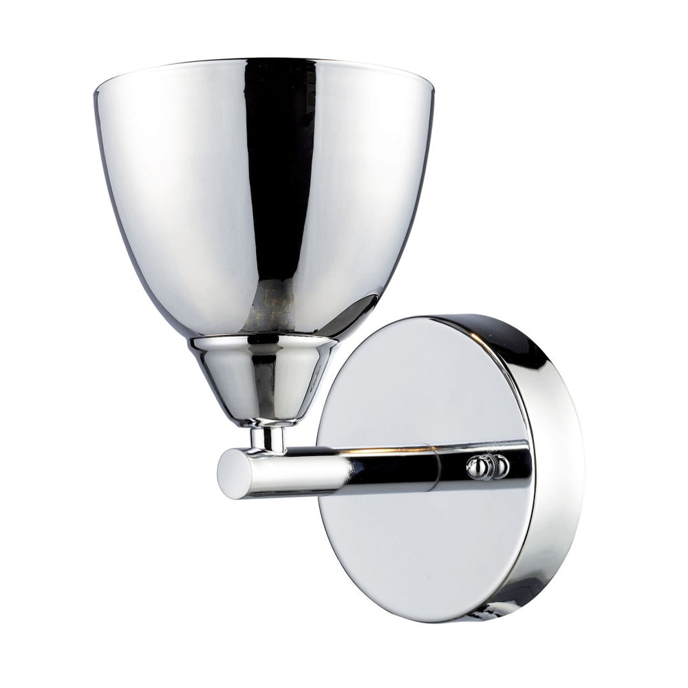 Atlas Reflections 8'' High 1-Light Wall Sconce - Modern Polished Chrome Fixture for Elegant Indoor Lighting WL11131-CH