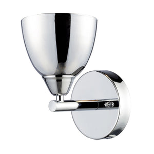 Atlas Reflections 8'' High 1-Light Wall Sconce - Modern Polished Chrome Fixture for Elegant Indoor Lighting WL11131-CH