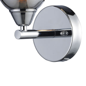 Atlas Reflections 8'' High 1-Light Wall Sconce - Modern Polished Chrome Fixture for Elegant Indoor Lighting WL11131-CH