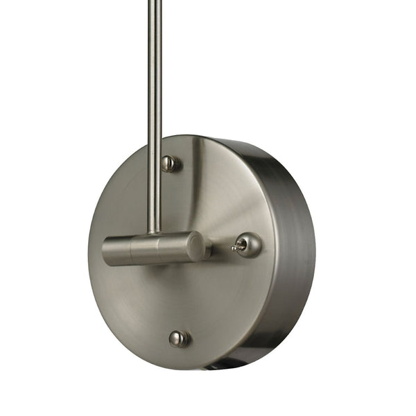 Atlas Reilly 5'' High 1-Light Brushed Nickel Sconce - Modern Adjustable LED Lighting for Any Space WL11132-NK