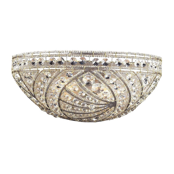 Atlas Renaissance 2-Light Sconce in Sunset Silver – Elegant Crystal & Metal Design for Timeless Illumination WL11133-SV