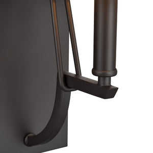 Atlas Robinson 16'' High 1-Light Sconce - Matte Black, Transitional Design with Off-White Fabric Shade WL11137-BK