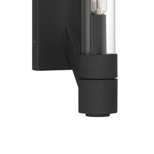 Atlas Rohe 12.5'' High 1-Light Sconce - Modern Minimalist Design with Textured Matte Finish for Any Space Black Sand WL11138-BK