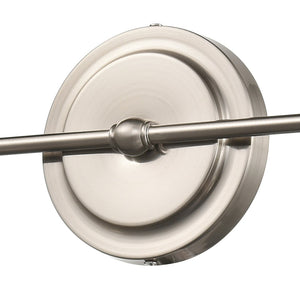 Atlas Skillet 12'' Farmhouse-Style 2-Light Sconce in Satin Nickel for Kitchen & Task Lighting Needs WL11143-NK