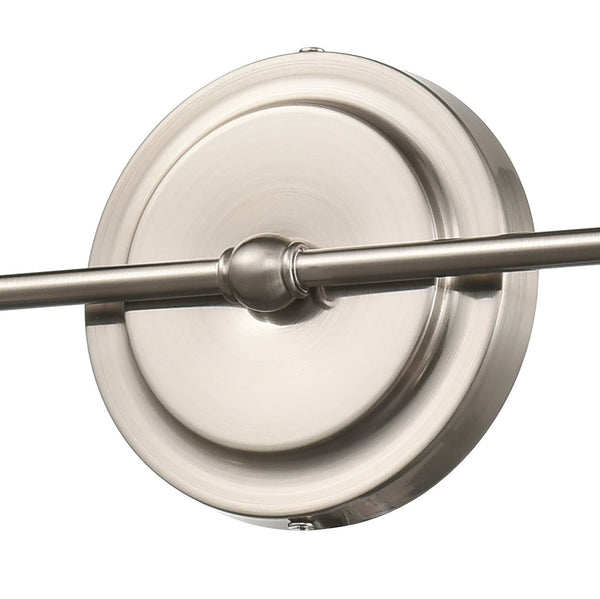Atlas Skillet 12'' Farmhouse-Style 2-Light Sconce in Satin Nickel for Kitchen & Task Lighting Needs WL11143-NK
