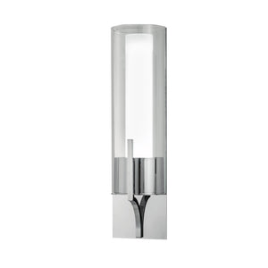 Atlas Slope 15'' High Integrated LED Sconce - Modern Glass Diffuser for Stylish Ambient Lighting Solutions Chrome WL11145-CH