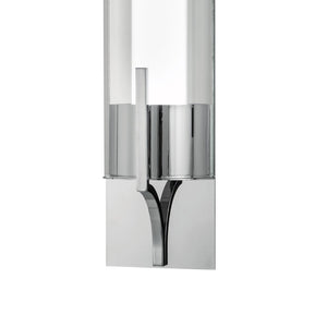 Atlas Slope 15'' High Integrated LED Sconce - Modern Glass Diffuser for Stylish Ambient Lighting Solutions Chrome WL11145-CH
