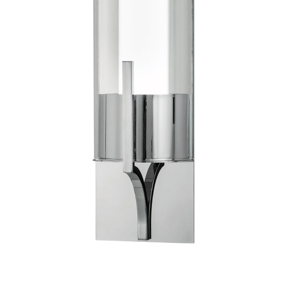 Atlas Slope 15'' High Integrated LED Sconce - Modern Glass Diffuser for Stylish Ambient Lighting Solutions Chrome WL11145-CH