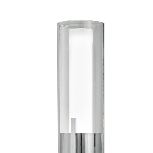 Atlas Slope 15'' High Integrated LED Sconce - Modern Glass Diffuser for Stylish Ambient Lighting Solutions Chrome WL11145-CH