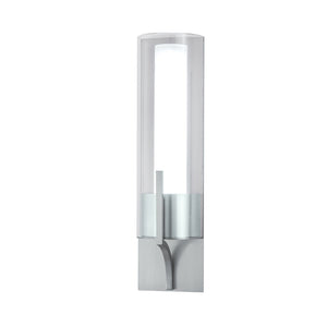 Atlas Slope 15'' High Integrated LED Sconce - Modern Glass Diffuser for Stylish Ambient Lighting Solutions Brushed Nickel WL11145-NK