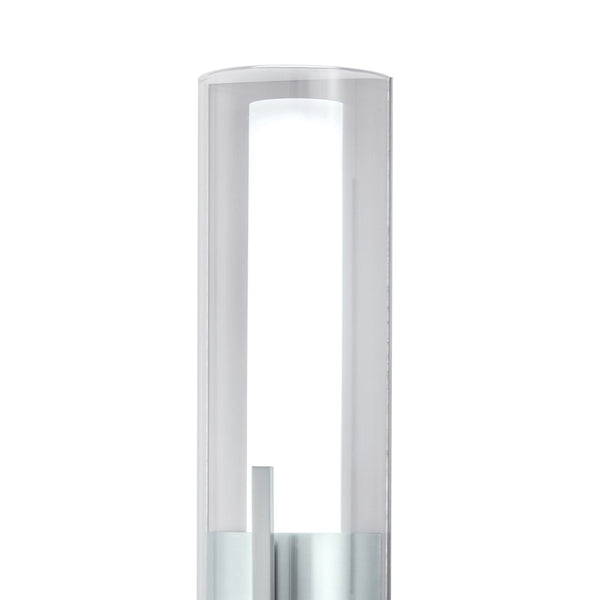 Atlas Slope 15'' High Integrated LED Sconce - Modern Glass Diffuser for Stylish Ambient Lighting Solutions Brushed Nickel WL11145-NK