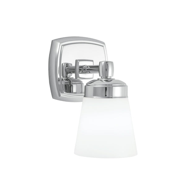 Atlas Soft Square 1-Light Wall Sconce - Polished Chrome, Transitional Design for Hallways & Living Spaces WL11146-CH