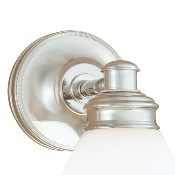 Atlas Spencer 8.5" High Chrome 1-Light Sconce - Elegant Bell Shade, Classic Style for Hallways & Bedrooms WL11147-CH