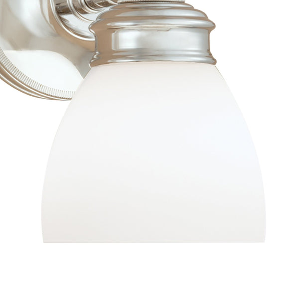 Atlas Spencer 8.5" High Chrome 1-Light Sconce - Elegant Bell Shade, Classic Style for Hallways & Bedrooms WL11147-CH