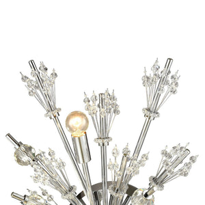 Atlas Starburst 26'' High 4-Light Sconce - Dramatic Elegance with Crystal Accents for Modern Interiors Polished Chrome WL11148-CH