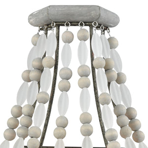 Atlas Summerton 16'' High 2-Light Sconce - Coastal Elegance with Graywash Finish & Rustic Bead Details WL11153-GY