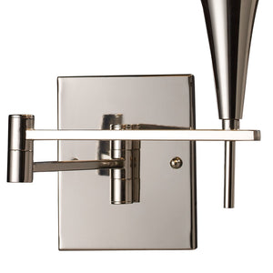 Atlas Swingarms 16'' High 1-Light Sconce - Adjustable Wall Fixture for Warm, Vintage-Style Lighting Polished Chrome WL11155-CH