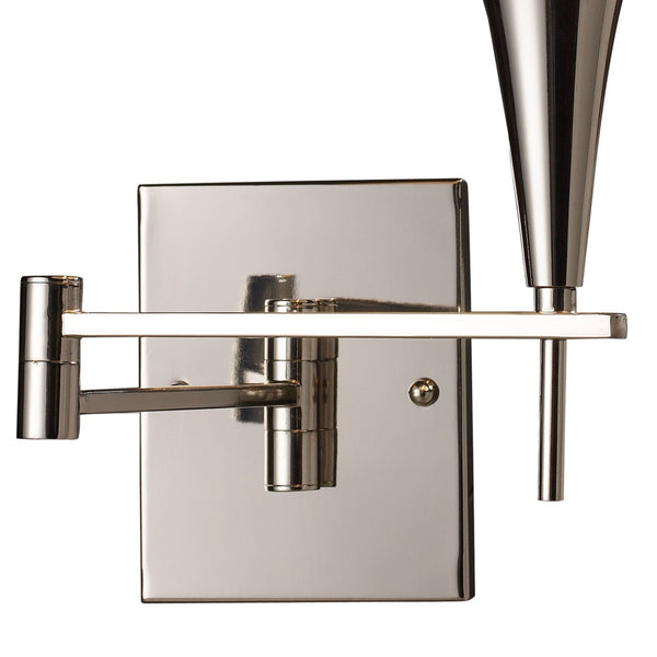 Atlas Swingarms 16'' High 1-Light Sconce - Adjustable Wall Fixture for Warm, Vintage-Style Lighting Polished Chrome WL11155-CH