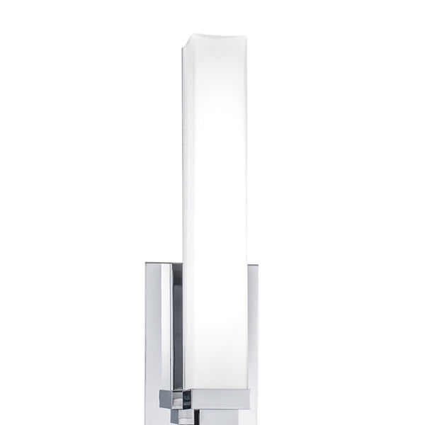 Atlas Tetris 16-Inch High Integrated LED Sconce - Modern Wall Light with Layered Geometry & Soft Glow Chrome WL11156-CH
