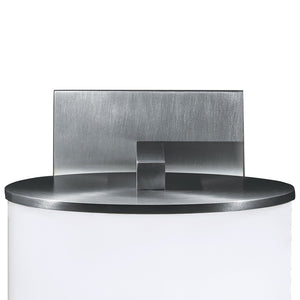 Atlas Timbale Integrated LED Sconce by Michael Wolk - Modern Drum Shade for Elegant Ambient Illumination Brushed Aluminum 7'' WL11158-SV