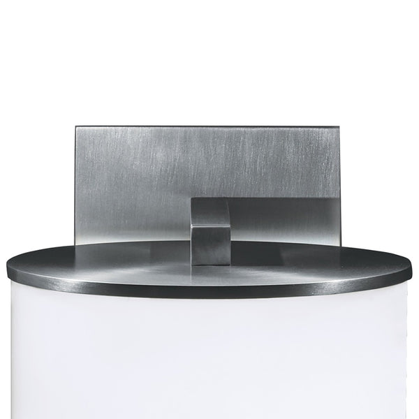 Atlas Timbale Integrated LED Sconce by Michael Wolk - Modern Drum Shade for Elegant Ambient Illumination Brushed Aluminum 7'' WL11158-SV