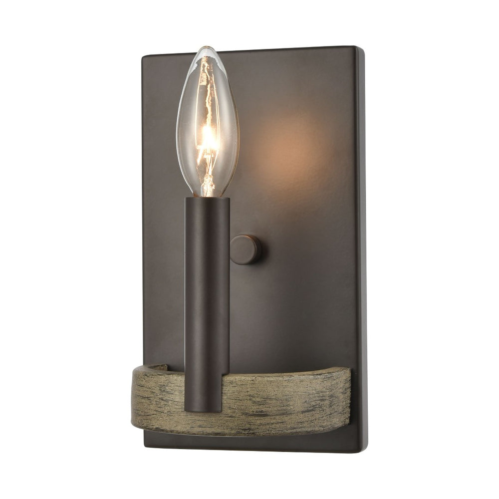 Atlas Transitions 8'' High 1-Light Sconce - Stylish Oil Rubbed Bronze Fixture for Farmhouse Decor WL11160-BZ