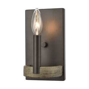 Atlas Transitions 8'' High 1-Light Sconce - Stylish Oil Rubbed Bronze Fixture for Farmhouse Decor WL11160-BZ
