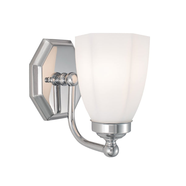 Atlas Trevi 7'' High 1-Light Wall Sconce – Elegant Chrome Fixture for Timeless Ambient Indoor Lighting WL11161-CH2