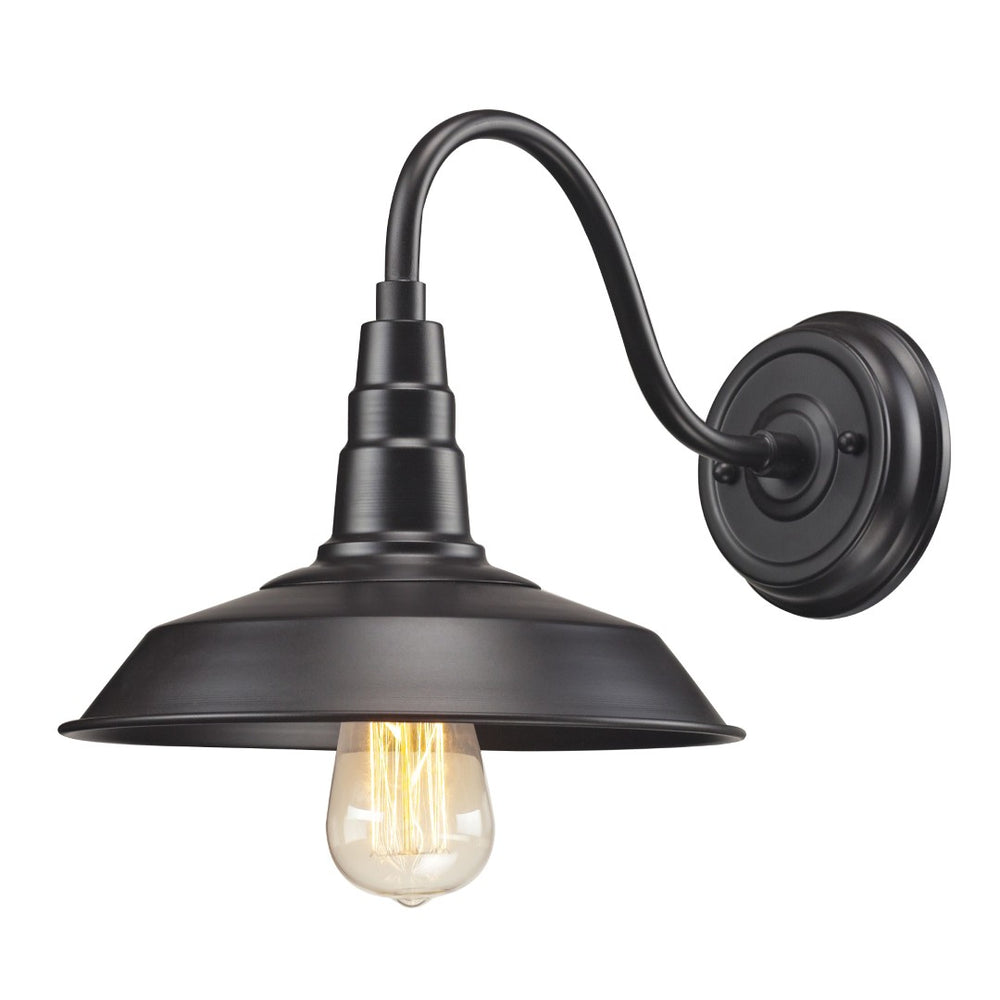 Atlas Urban Lodge 10" High 1-Light Wall Sconce - Vintage-Inspired Oil Rubbed Bronze for Chic Interiors WL11164-BZ