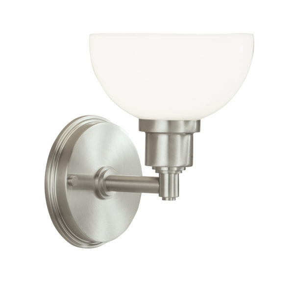 Atlas Whitman 1-Light Wall Sconce - Classic Elegance for Hallways, Bedrooms, and Entryways Lighting Brushed Nickel WL11170-NK1