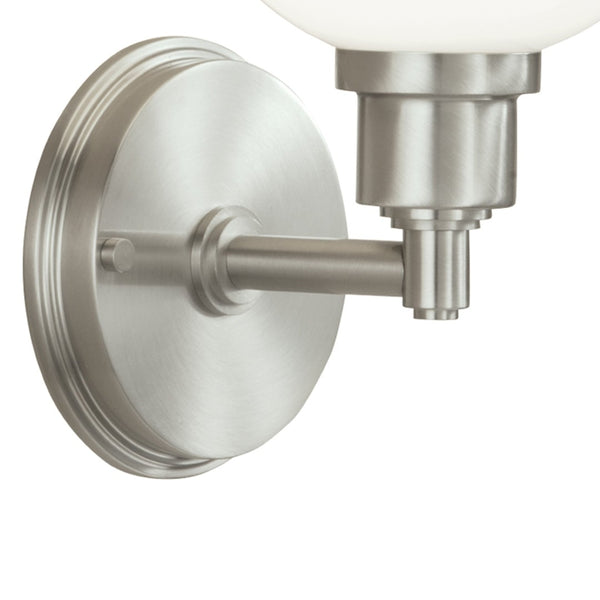 Atlas Whitman 1-Light Wall Sconce - Classic Elegance for Hallways, Bedrooms, and Entryways Lighting Brushed Nickel WL11170-NK1