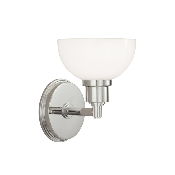 Atlas Whitman 1-Light Wall Sconce - Classic Elegance for Hallways, Bedrooms, and Entryways Lighting Polished Nickel WL11170-NK2