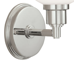 Atlas Whitman 1-Light Wall Sconce - Classic Elegance for Hallways, Bedrooms, and Entryways Lighting Polished Nickel WL11170-NK2