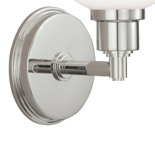 Atlas Whitman 1-Light Wall Sconce - Classic Elegance for Hallways, Bedrooms, and Entryways Lighting Polished Nickel WL11170-NK2