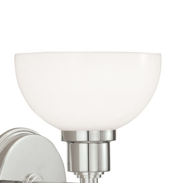 Atlas Whitman 1-Light Wall Sconce - Classic Elegance for Hallways, Bedrooms, and Entryways Lighting Polished Nickel WL11170-NK2