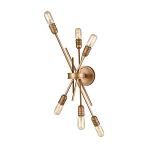 Atlas Xenia 20-Inch High 4-Light Wall Sconce - Adjustable Modern Design for Stylish Indoor Lighting Matte Gold 10'' WL11174-GD
