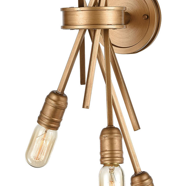 Atlas Xenia 20-Inch High 4-Light Wall Sconce - Adjustable Modern Design for Stylish Indoor Lighting Matte Gold 10'' WL11174-GD
