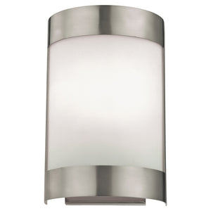 Atlas Zenith 10" Wall Sconce - Contemporary Brushed Nickel Fixture with Frosted Glass for Soft Illumination WL11175-SV