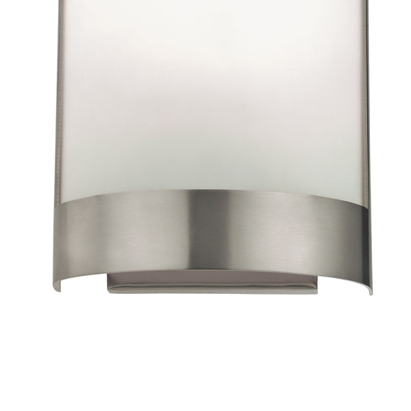 Atlas Zenith 10" Wall Sconce - Contemporary Brushed Nickel Fixture with Frosted Glass for Soft Illumination WL11175-SV