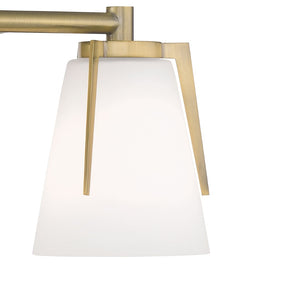 Atlas Allure 13.75'' Wide 2-Light Vanity Light - Art Deco Style with Antique Brass Finish for Elegant Spaces WL11187-BS
