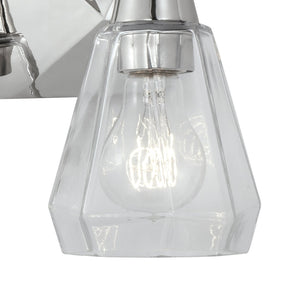 Atlas Arctic 12.4'' Wide 2-Light Vanity Light - Modern Geometric Design for Bright Bathroom Illumination Polished Nickel WL11190-NK