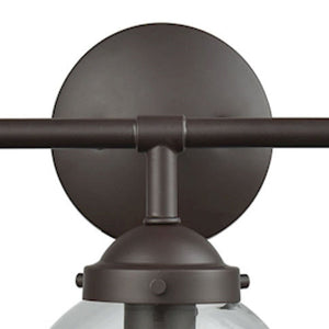 Atlas Beckett 1-Light Sconce - Modern Glass Globe Wall Light for Elegant Indoor Illumination & Style Oil Rubbed Bronze 24'' WL11204-BZ