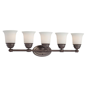 Atlas Bella 2-Light Vanity Light - Elegant Traditional Design with Soft White Glass Shades for Modern Spaces Oiled Bronze 31'' WL11209-BZ