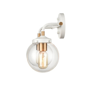 Atlas Boudreaux 2-Light Vanity Light - Midcentury-Modern Design with Opulent Glass Globes for Elegance Matte White 15'' WL11218-WH