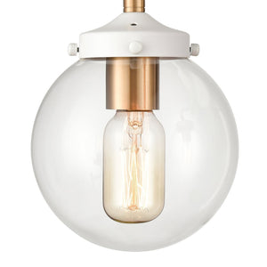 Atlas Boudreaux 2-Light Vanity Light - Midcentury-Modern Design with Opulent Glass Globes for Elegance Matte White 15'' WL11218-WH