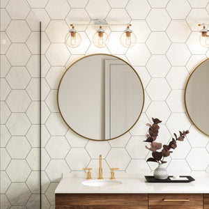 Atlas Boudreaux 2-Light Vanity Light - Midcentury-Modern Design with Opulent Glass Globes for Elegance Matte White 24'' WL11219-WH