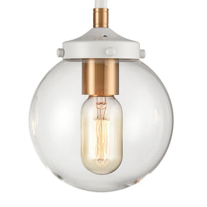 Atlas Boudreaux 2-Light Vanity Light - Midcentury-Modern Design with Opulent Glass Globes for Elegance Matte White 33'' WL11220-WH